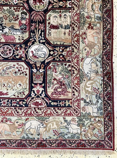 27036902a - Antiker Kerman, Persien, um 1900, Wolle aufBaumwolle, ca. 240 x 150 cm, EHZ: 1-2 ...