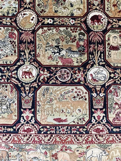 27036902c - Antiker Kerman, Persien, um 1900, Wolle aufBaumwolle, ca. 240 x 150 cm, EHZ: 1-2 ...