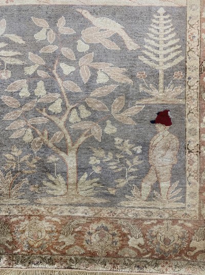 27036903e - Seiden Kayseri, Türkei, Anfang 20.Jhd, Seide auf Baumwolle, ca. 160 x 120 cm, ...