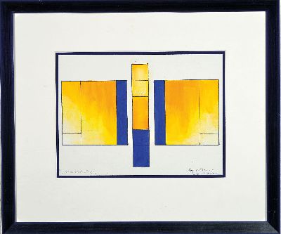 27036919k - Karl Vogelsang, 1932 Essen-2006 Kronberg, ´Message´, datiert 24.12.2002, Gouache, unter ...