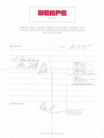 27036924b - 18 kt Gold WEMPE Diamant-Ring, WG/GG 750/000, 22 Diamantbaguettes zus. ca. 2.05 ct ...