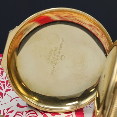 27036955b - REUGE Taschenuhr mit Wecker-Spieluhr und Figurenautomat, Schweiz verk. lt. beil. Pap. ...