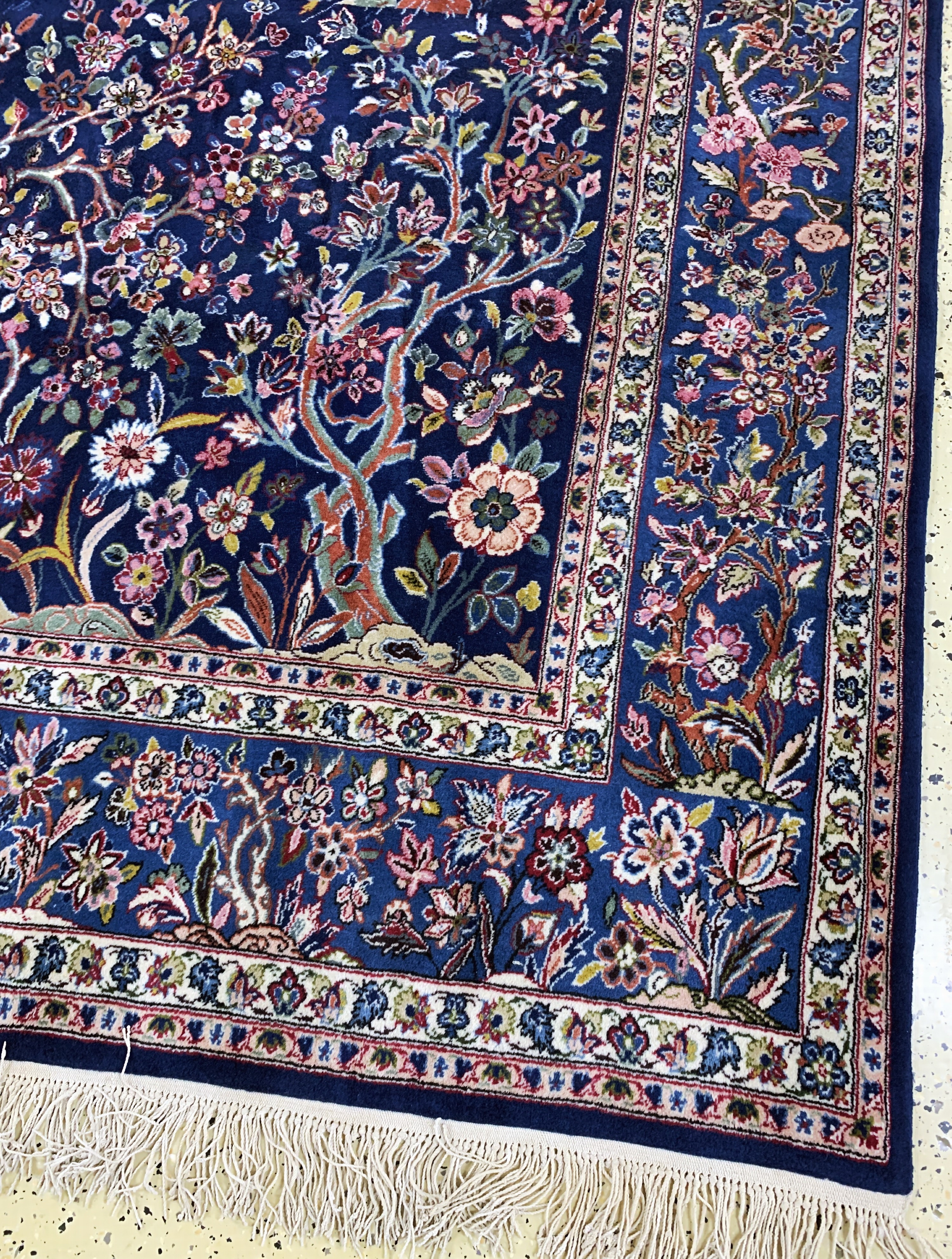 Detail a: Yazd fein signiert, Persien, Ende 20.Jhd, Wolle auf Baumwolle, ca. 305 x 195 cm, EHZ: 2