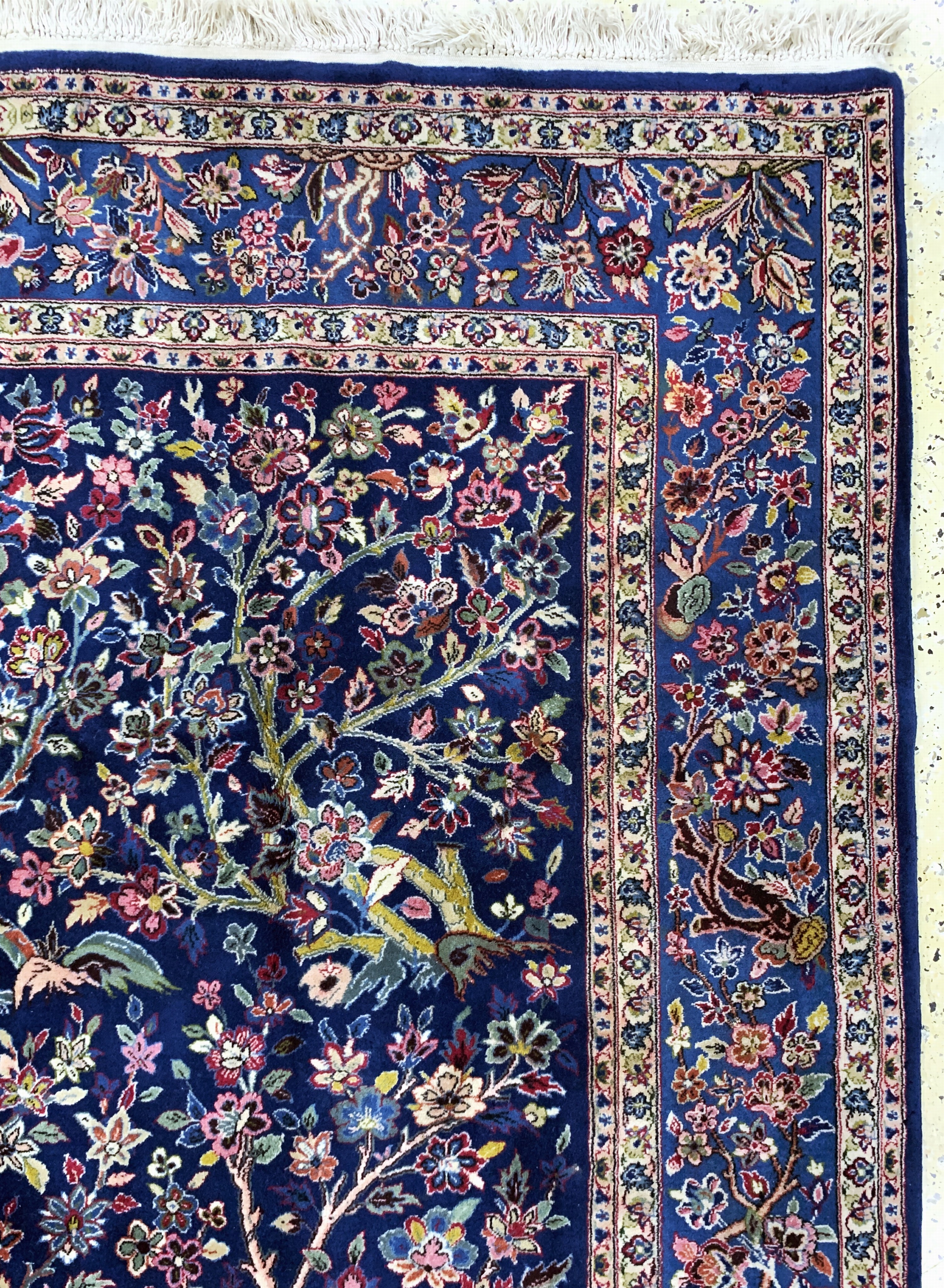 Detail e: Yazd fein signiert, Persien, Ende 20.Jhd, Wolle auf Baumwolle, ca. 305 x 195 cm, EHZ: 2