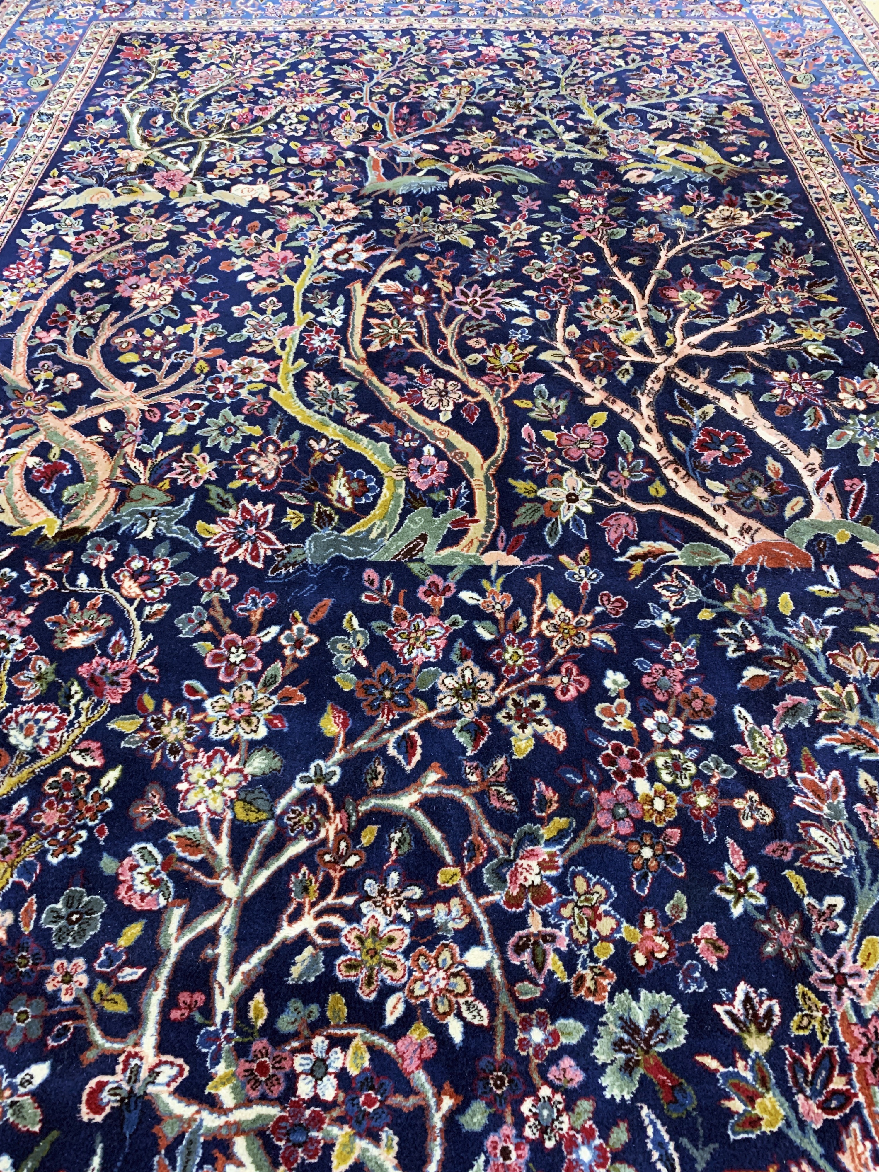 Detail f: Yazd fein signiert, Persien, Ende 20.Jhd, Wolle auf Baumwolle, ca. 305 x 195 cm, EHZ: 2
