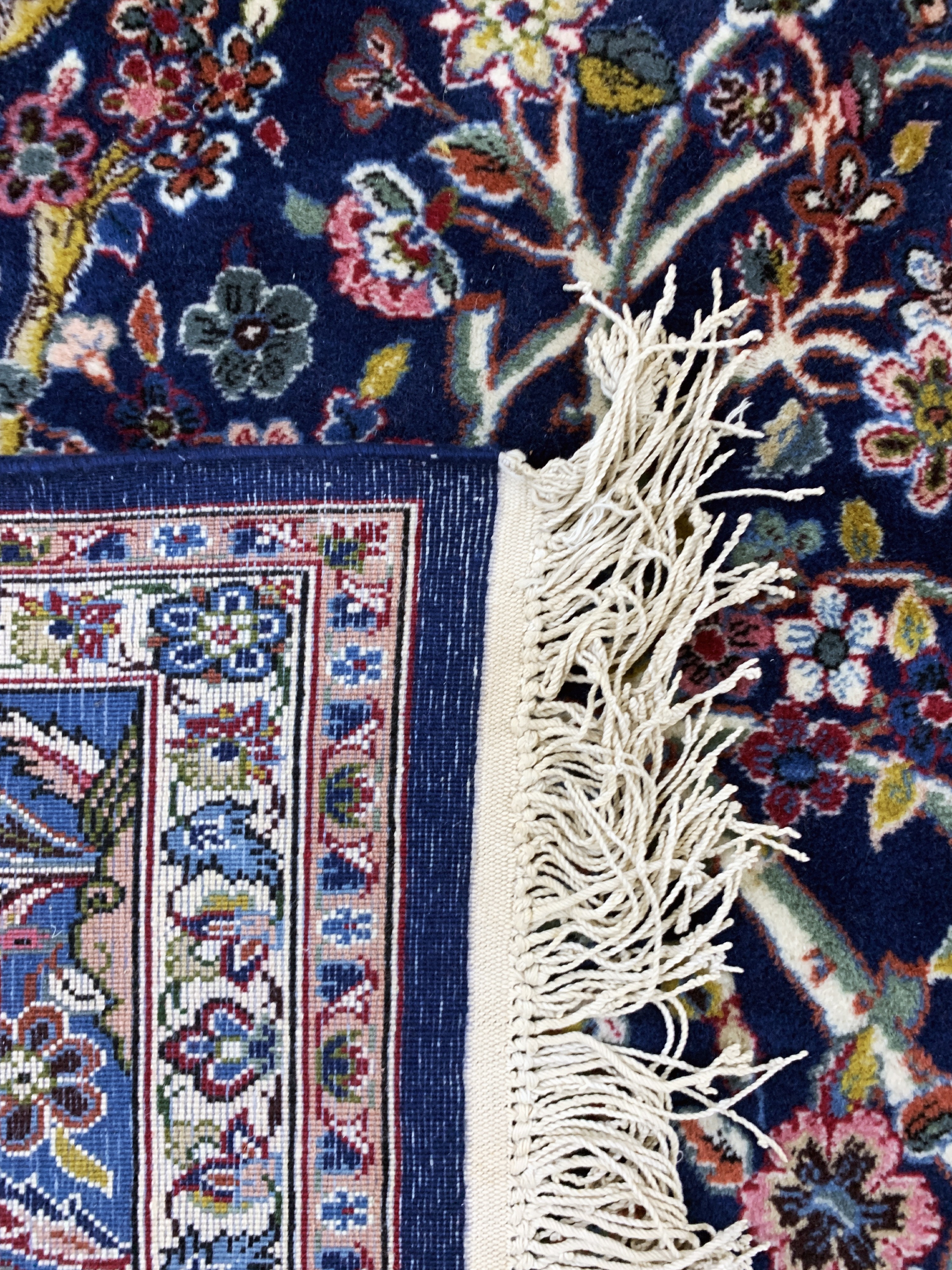 Detail g: Yazd fein signiert, Persien, Ende 20.Jhd, Wolle auf Baumwolle, ca. 305 x 195 cm, EHZ: 2
