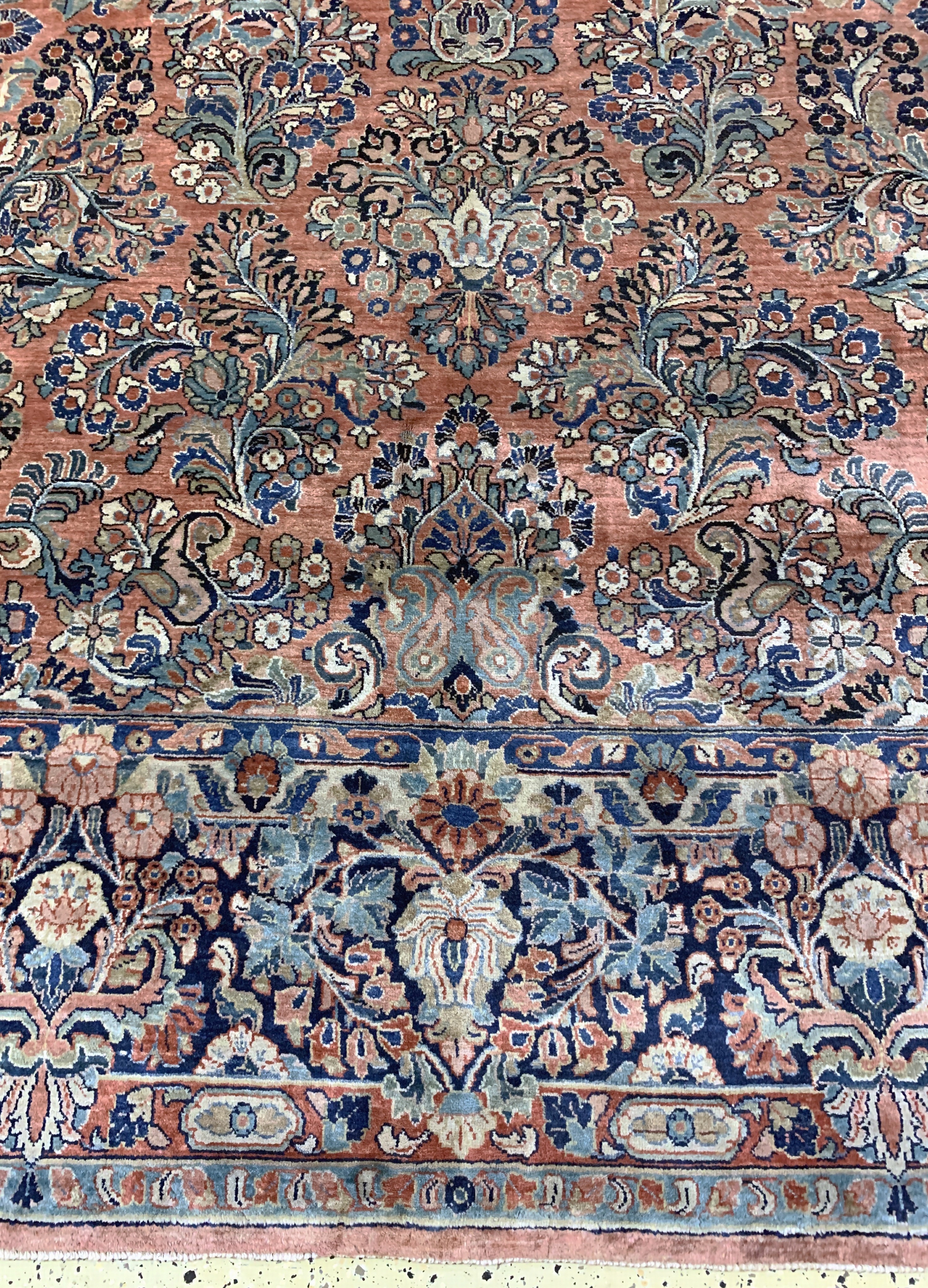Detail b: Us Re-Import Sarogh fein, Persien, um 1900,Korkwolle auf Baumwolle, ca. 420 x 303 cm, EHZ: 2