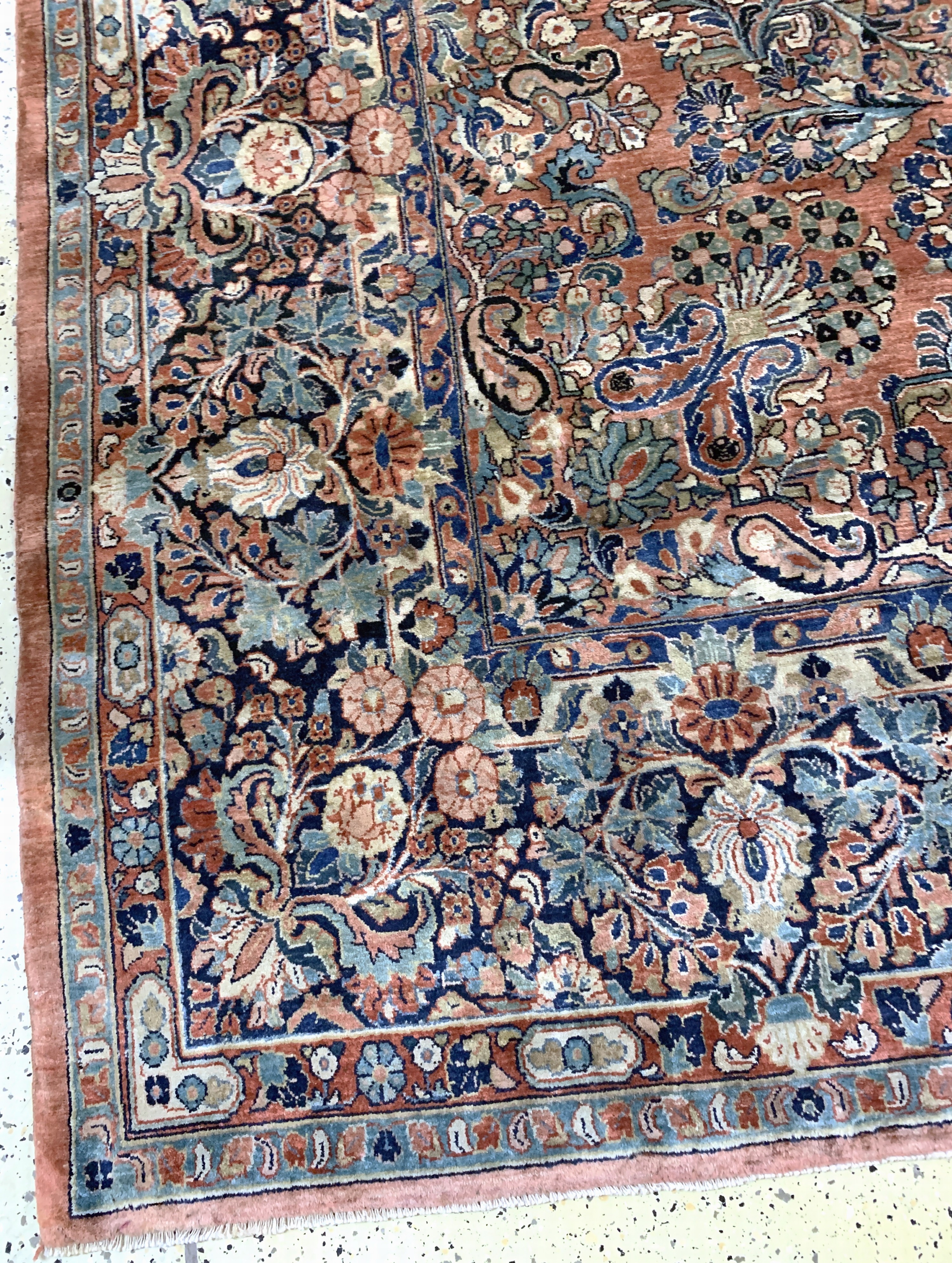 Detail c: Us Re-Import Sarogh fein, Persien, um 1900,Korkwolle auf Baumwolle, ca. 420 x 303 cm, EHZ: 2