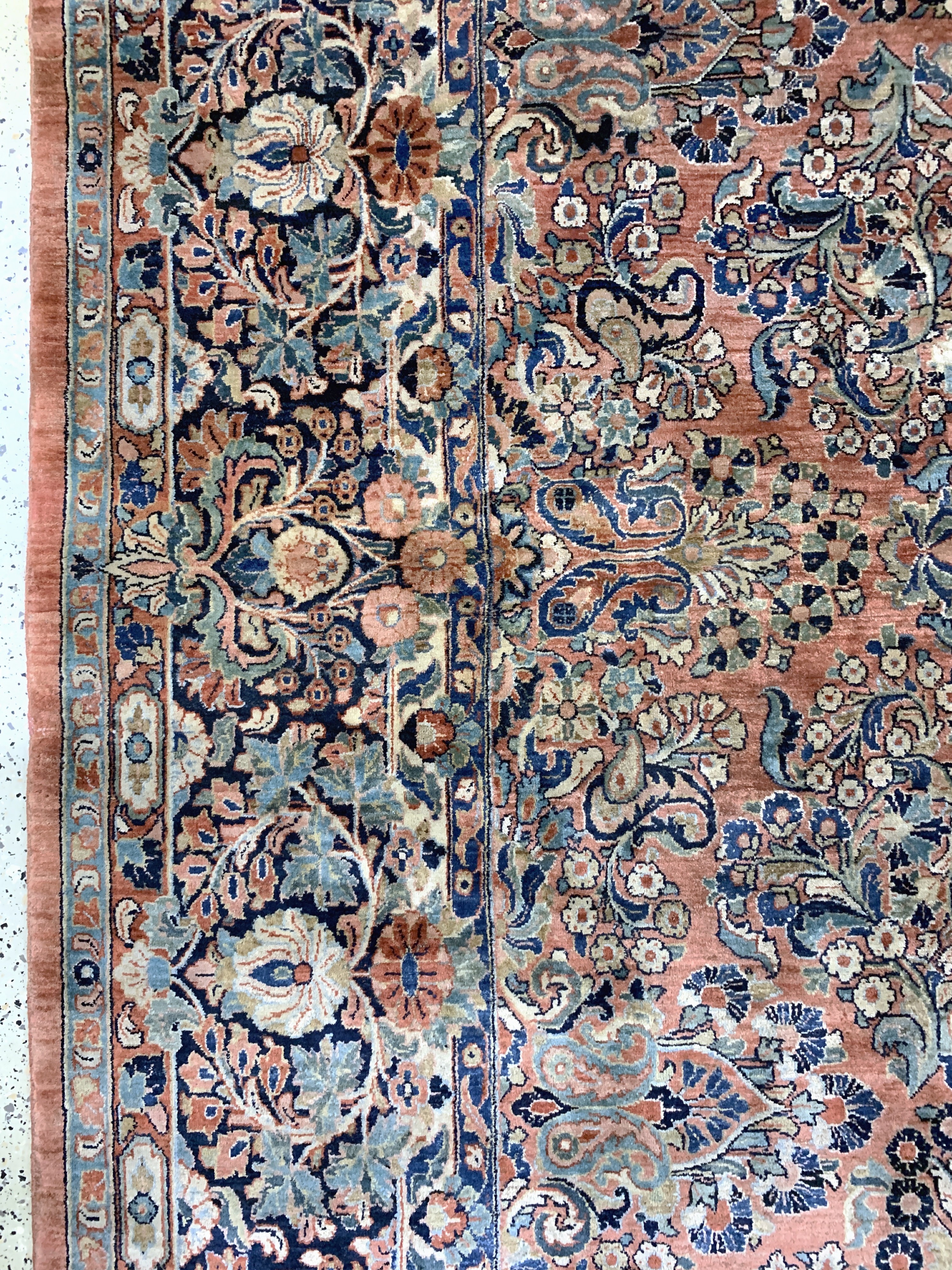 Detail f: Us Re-Import Sarogh fein, Persien, um 1900,Korkwolle auf Baumwolle, ca. 420 x 303 cm, EHZ: 2