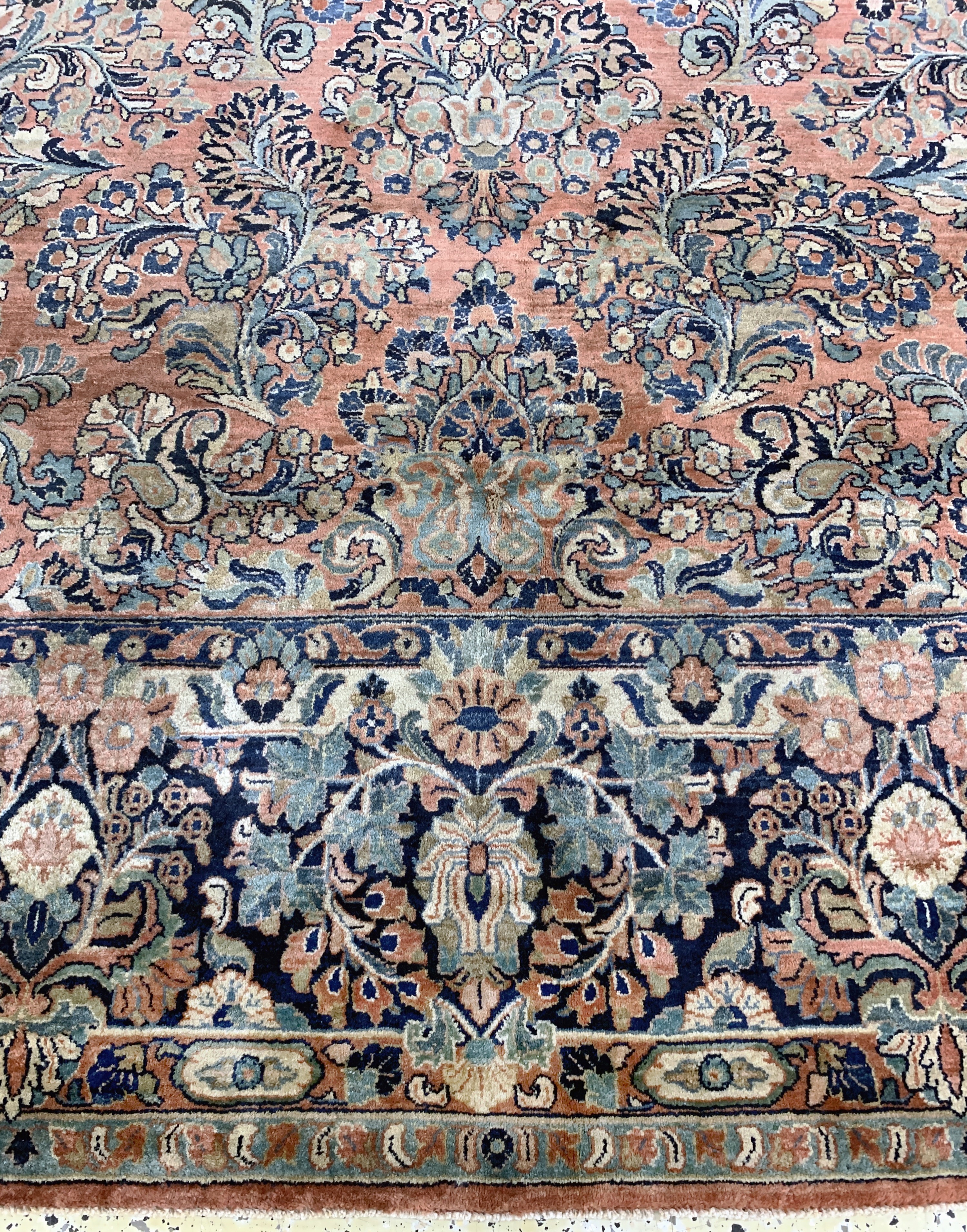 Detail h: Us Re-Import Sarogh fein, Persien, um 1900,Korkwolle auf Baumwolle, ca. 420 x 303 cm, EHZ: 2