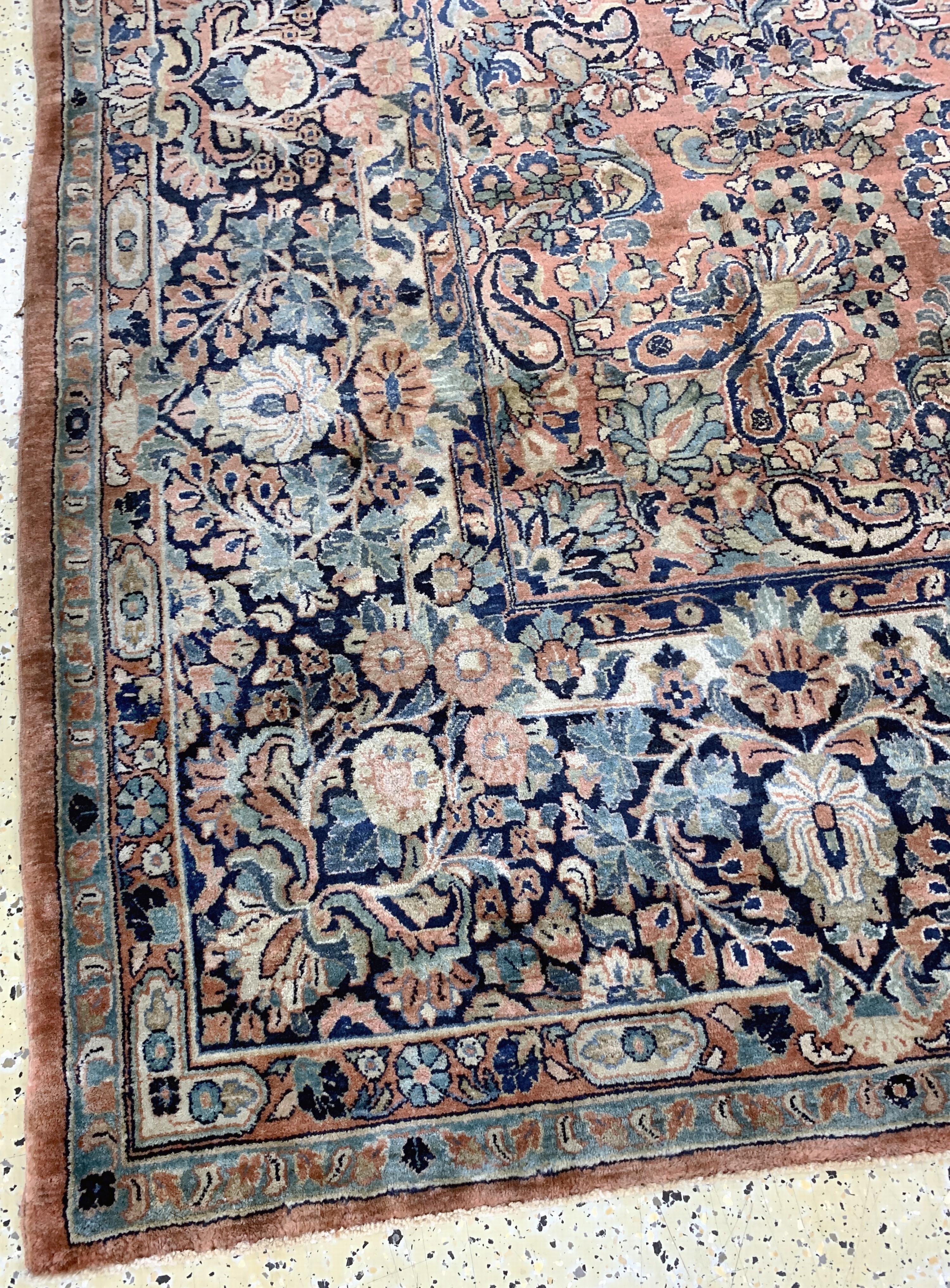 Detail i: Us Re-Import Sarogh fein, Persien, um 1900,Korkwolle auf Baumwolle, ca. 420 x 303 cm, EHZ: 2