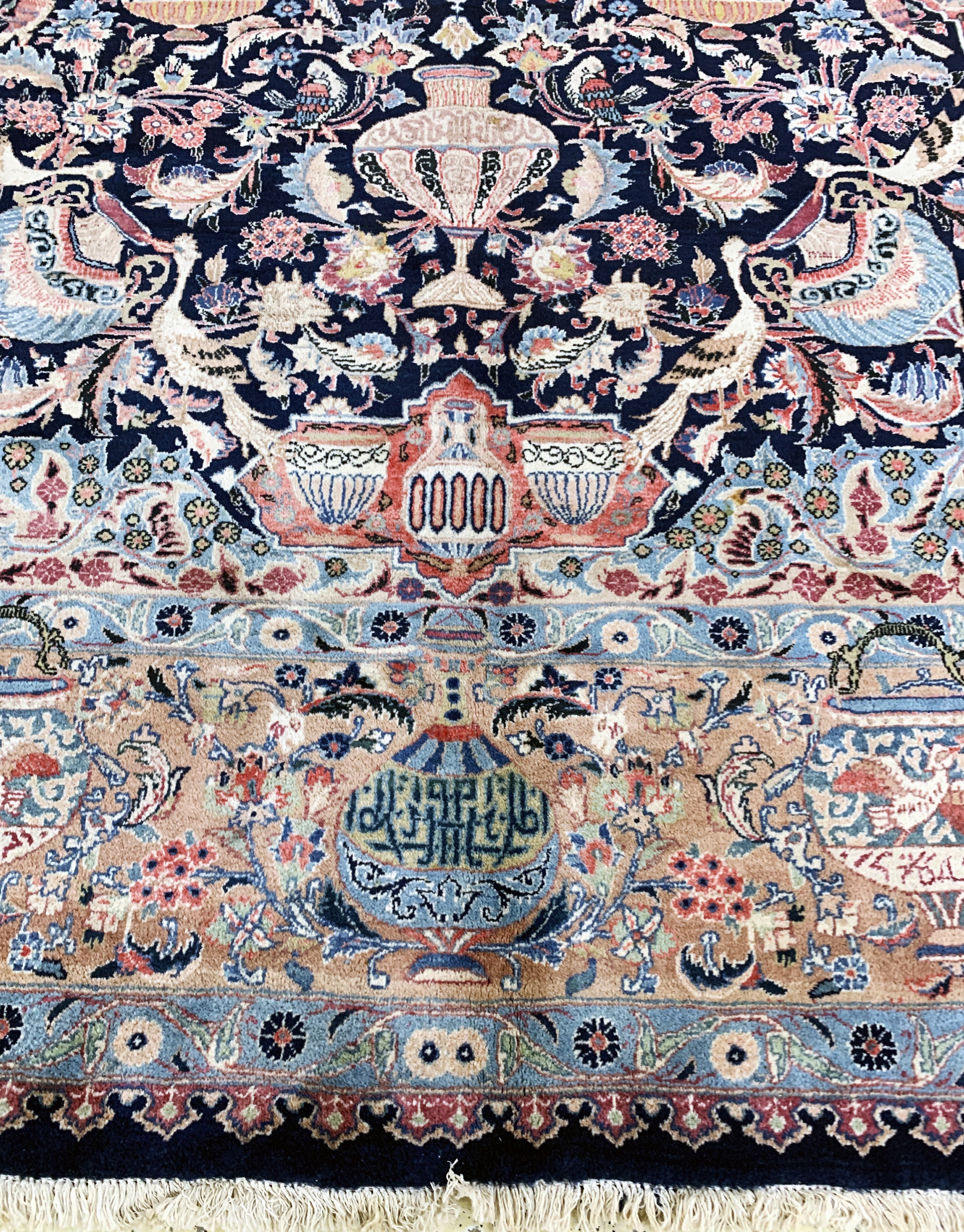 Detail h: Kaschmar fein, Persien, Mitte 20.Jhd, Wolleauf Baumwolle, ca. 404 x 300 cm, EHZ: 3