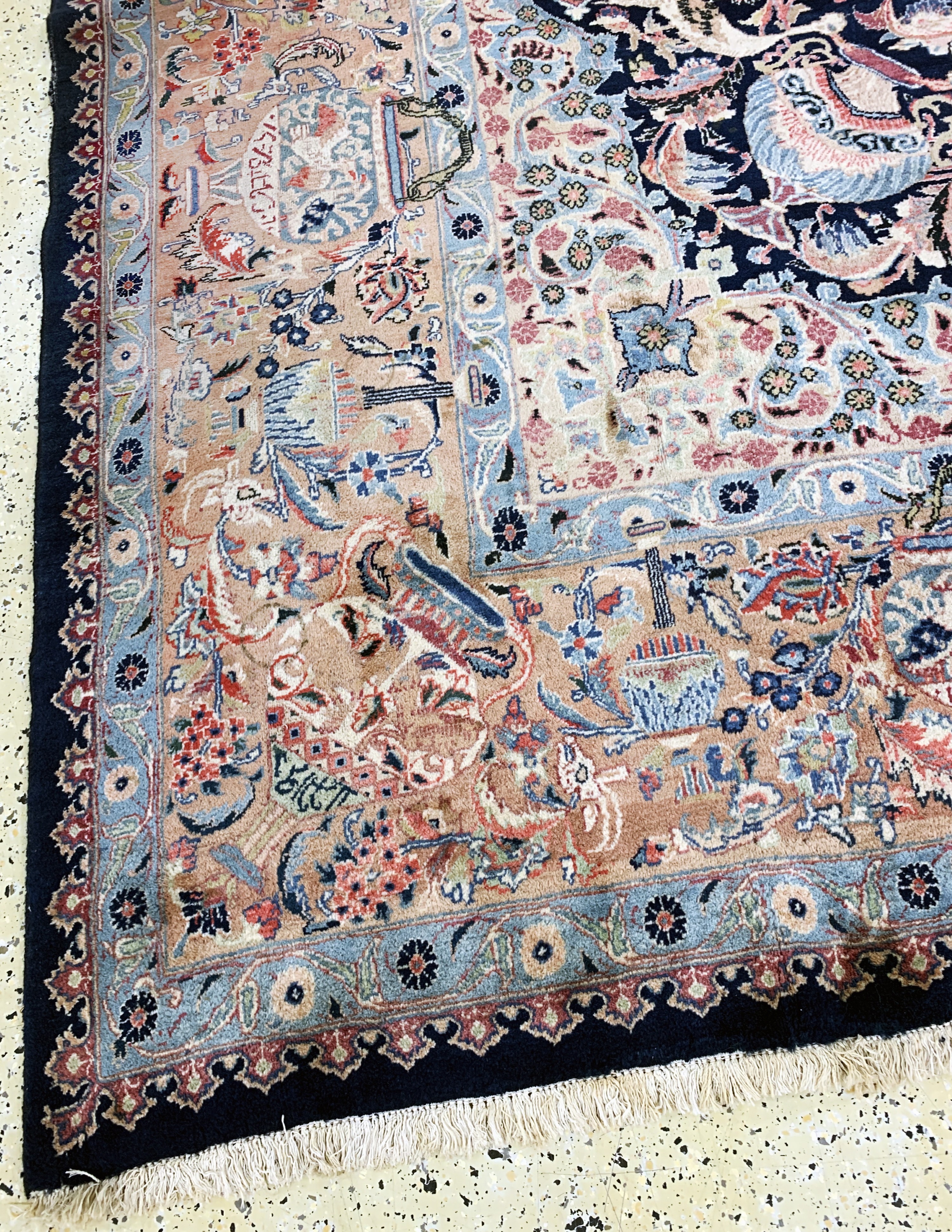 Detail i: Kaschmar fein, Persien, Mitte 20.Jhd, Wolleauf Baumwolle, ca. 404 x 300 cm, EHZ: 3