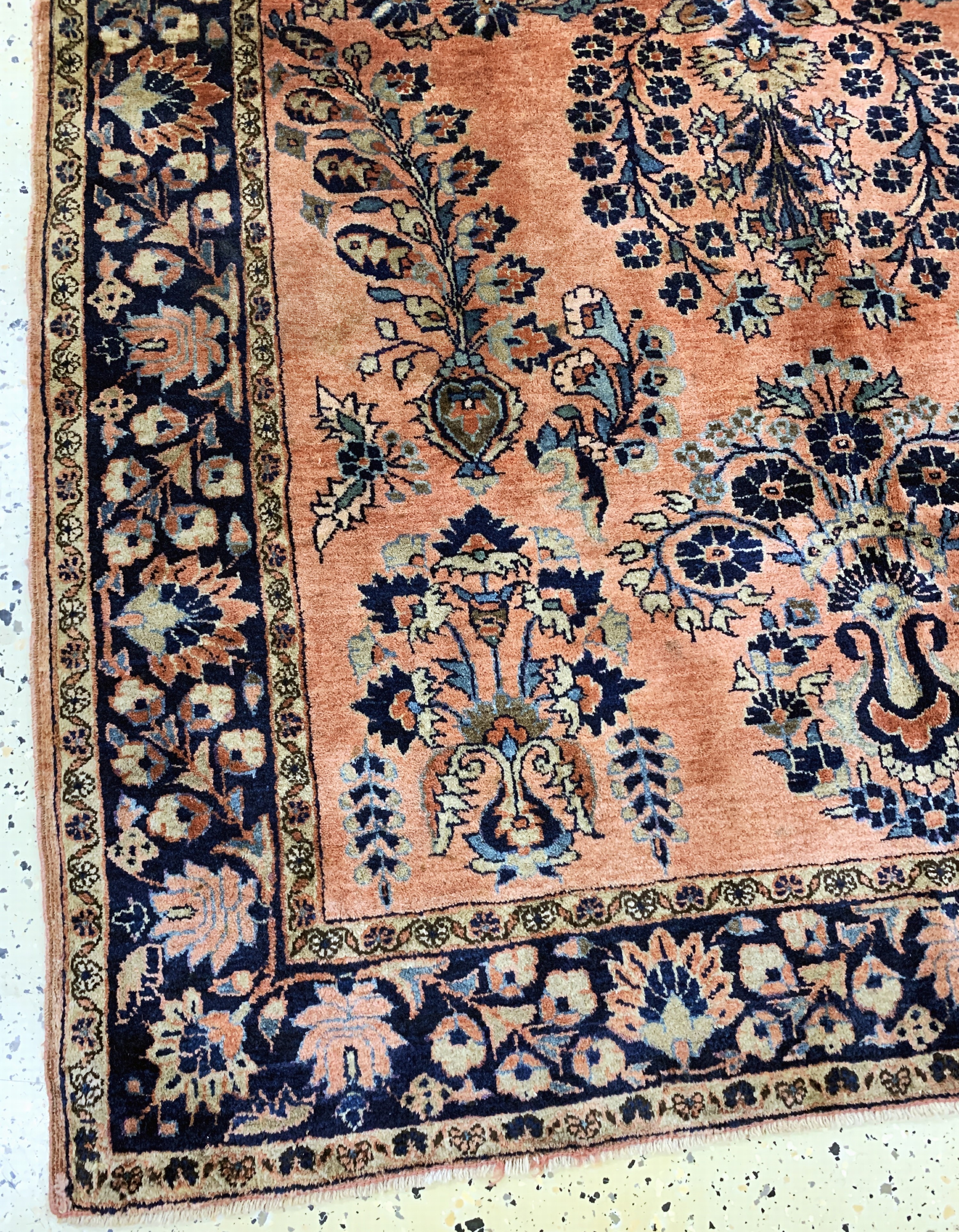Detail d: Us Re-Import Sarogh antik, Persien, um 1900, Wolle auf Baumwolle, ca. 200 x 135 cm, EHZ: 2