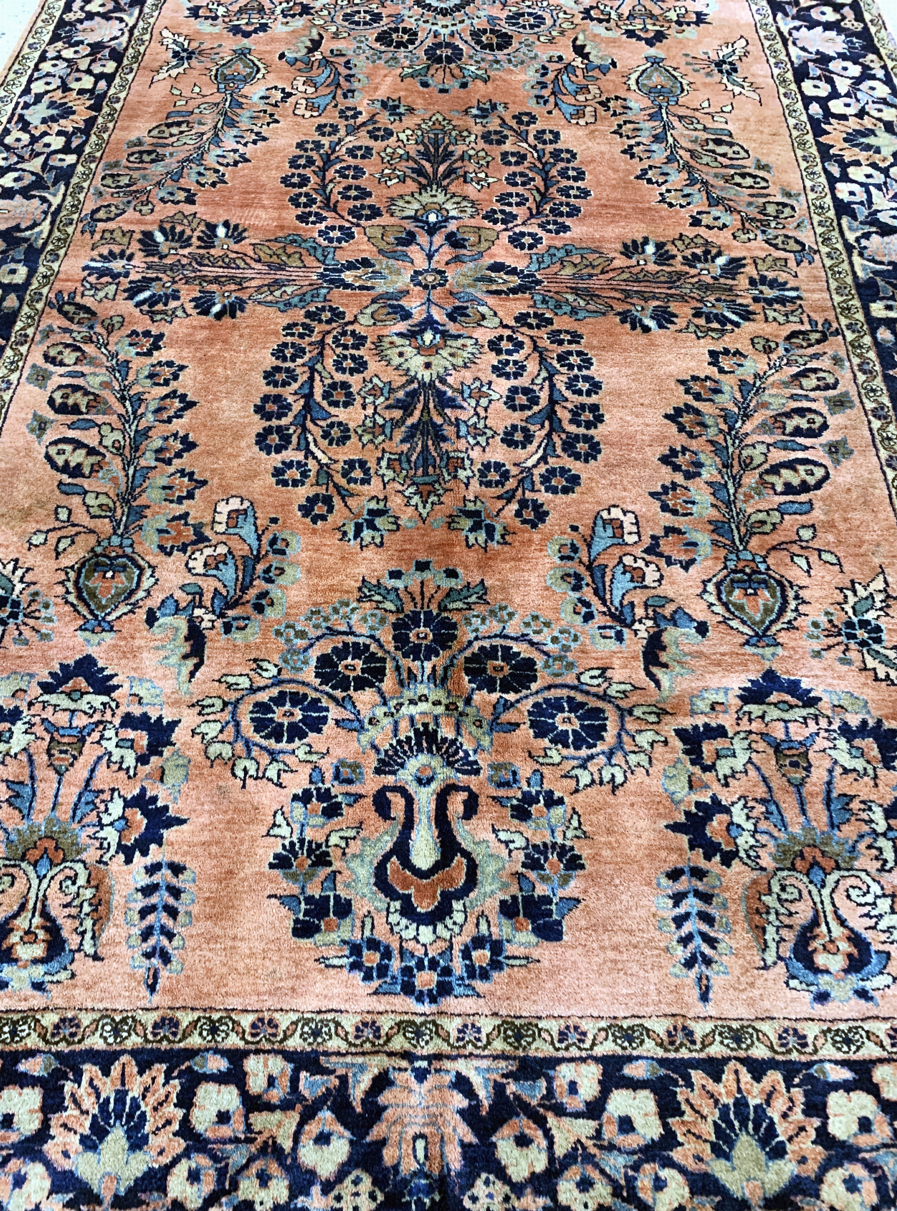 Detail e: Us Re-Import Sarogh antik, Persien, um 1900, Wolle auf Baumwolle, ca. 200 x 135 cm, EHZ: 2