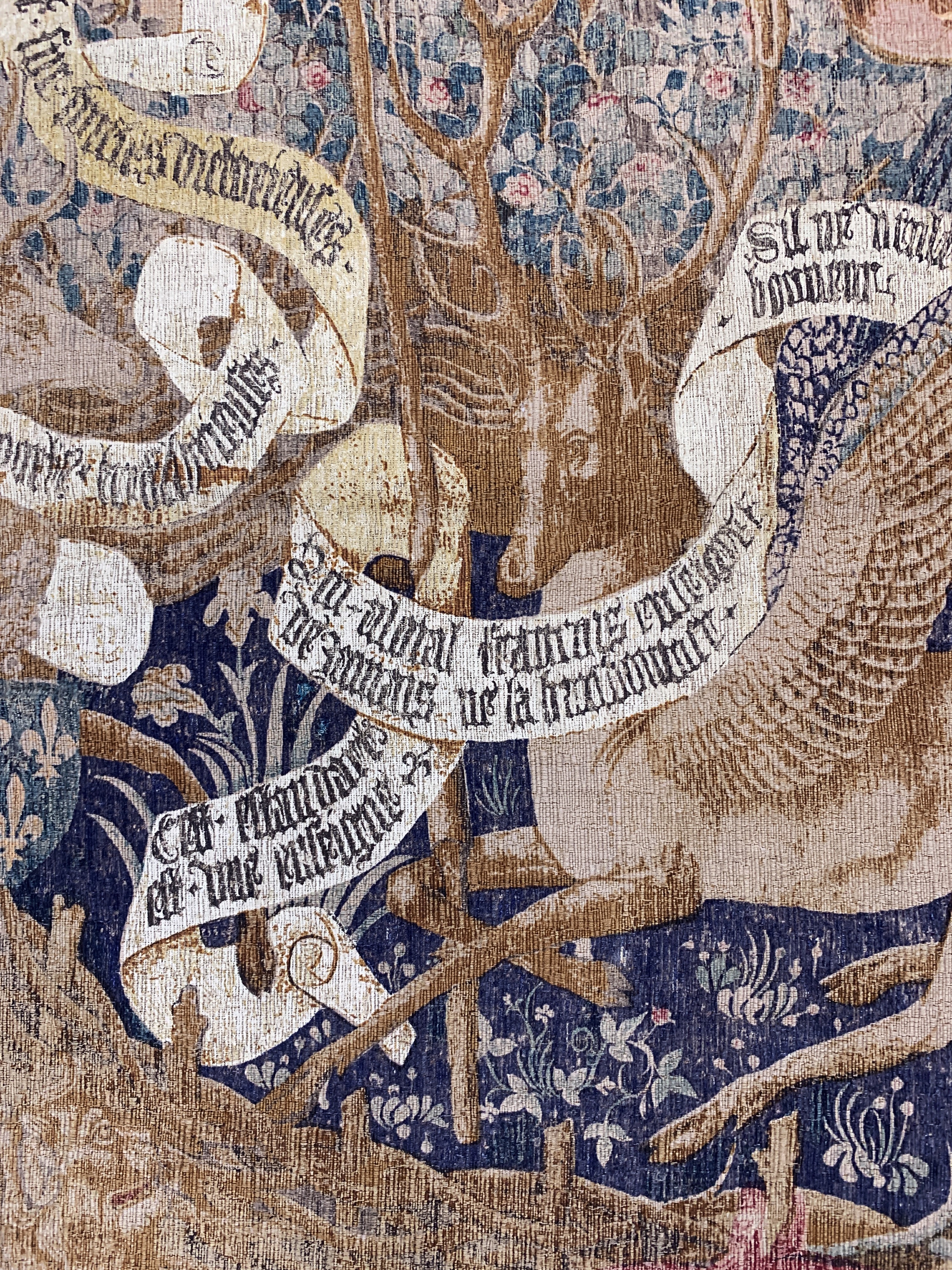 Detail d: Wandbehang (Maschinell gewebt), Frankreich, Mitte 20.Jhd., Wolle auf Wolle, ca. 186 x 141 cm, EHZ: 2