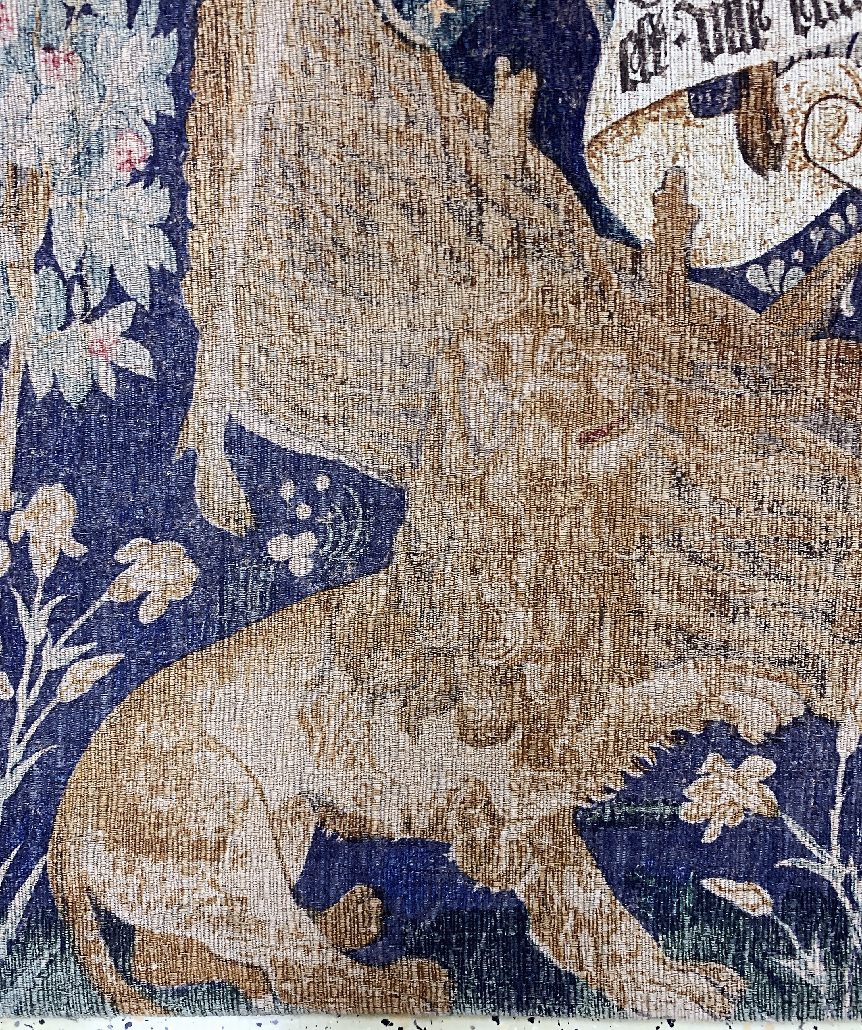 Detail e: Wandbehang (Maschinell gewebt), Frankreich, Mitte 20.Jhd., Wolle auf Wolle, ca. 186 x 141 cm, EHZ: 2