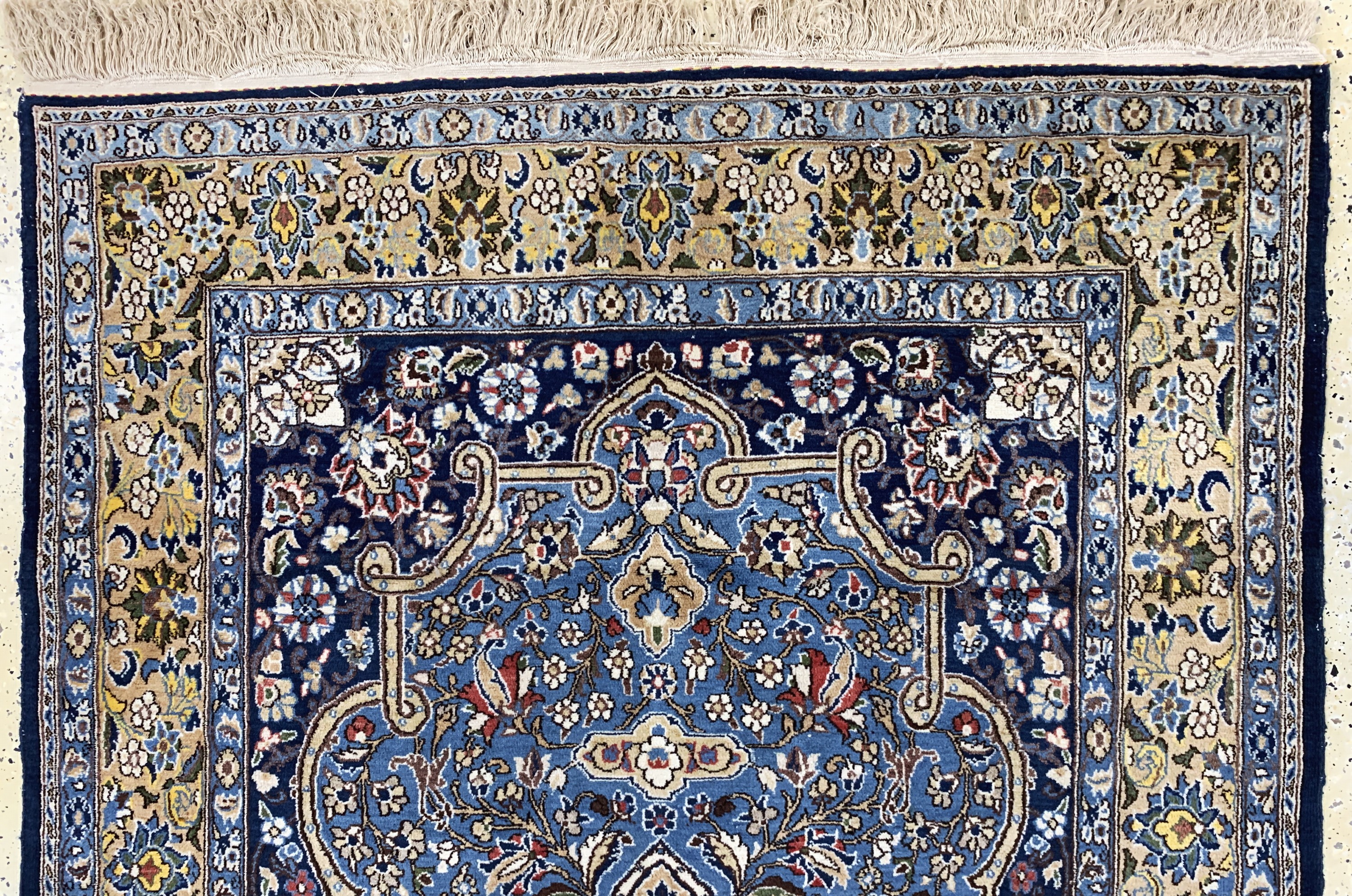 Detail a: Ghom alt, Persien, Mitte 20.Jhd, Wolle auf Baumwolle, ca. 220 x 140 cm, EHZ: 2