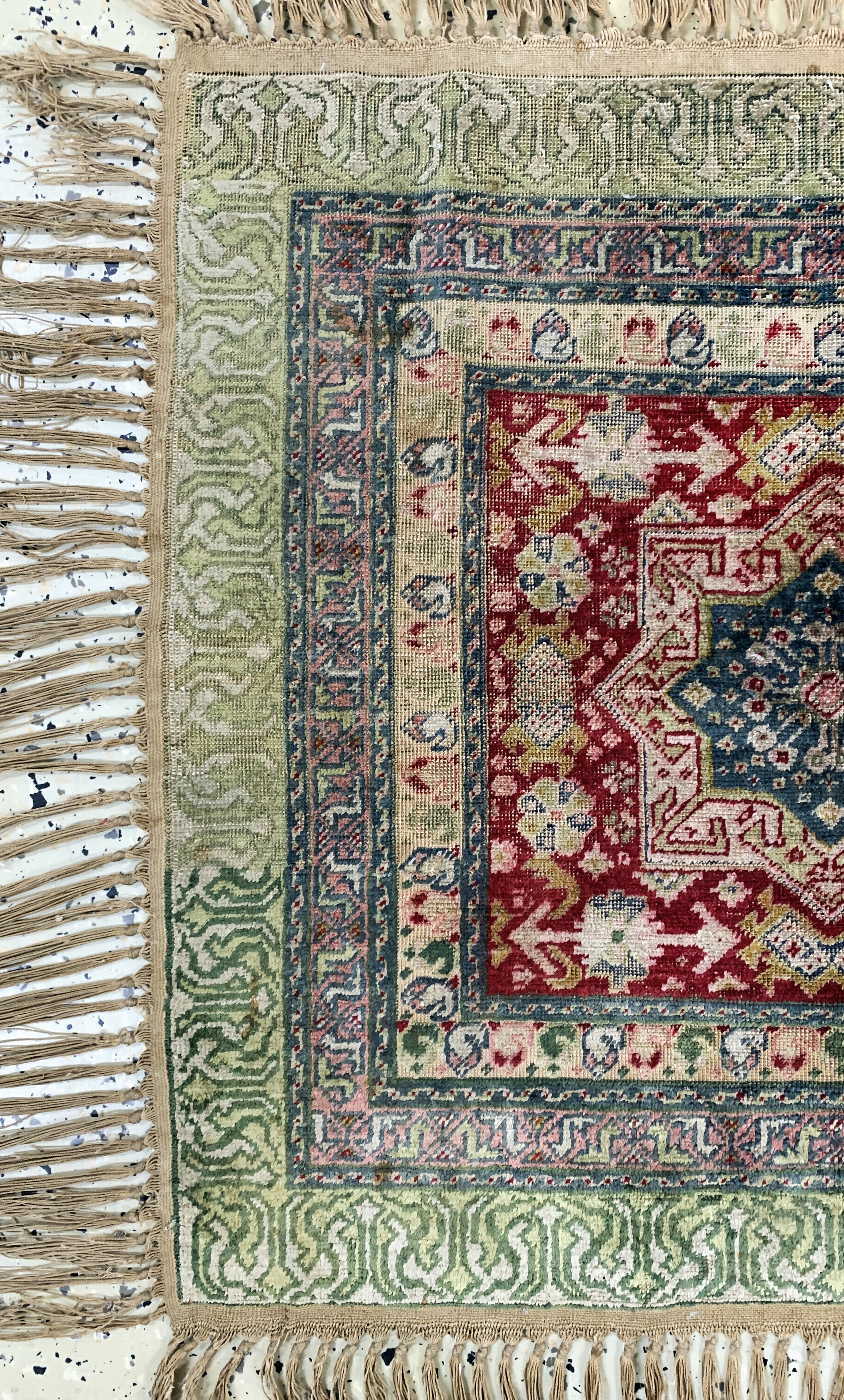 Detail b: Antiker Kayseri, Türkei, um 1900, merzerisierte Baumwolle, ca. 70 x 80 cm, EHZ: 3