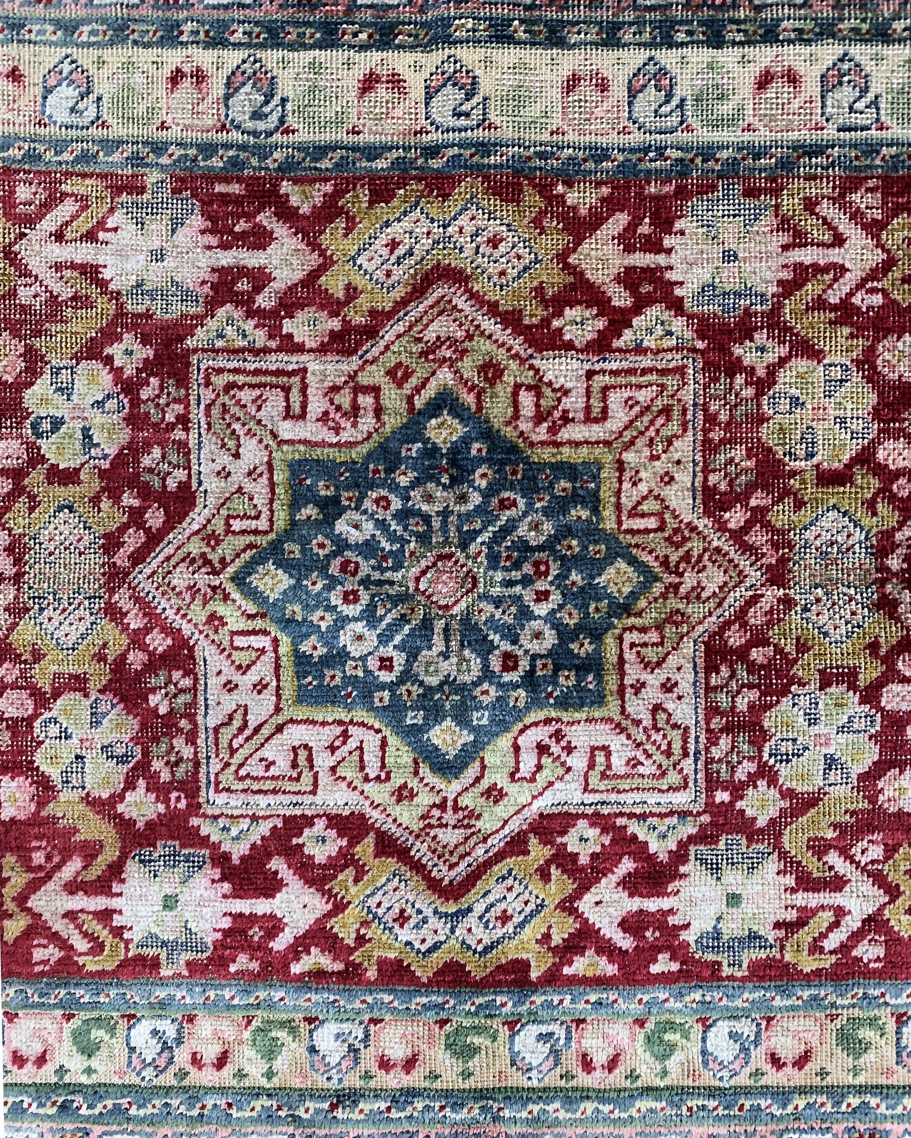 Detail c: Antiker Kayseri, Türkei, um 1900, merzerisierte Baumwolle, ca. 70 x 80 cm, EHZ: 3