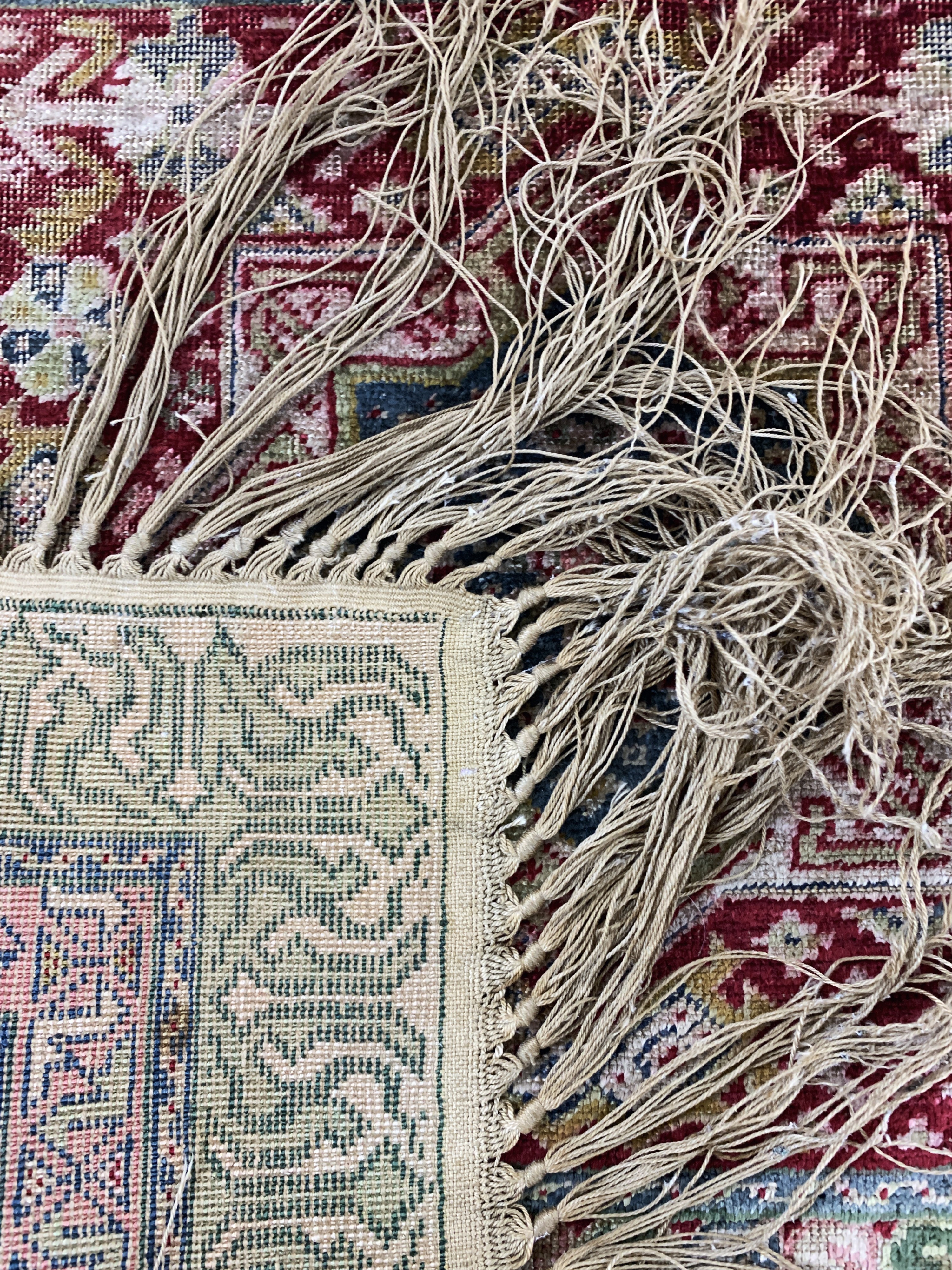 Detail d: Antiker Kayseri, Türkei, um 1900, merzerisierte Baumwolle, ca. 70 x 80 cm, EHZ: 3