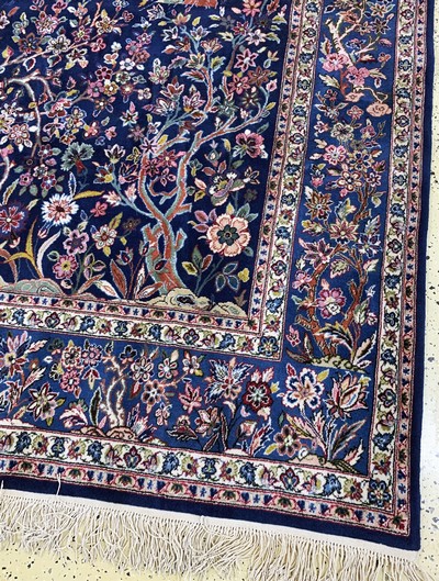 27037007a - Yazd fein signiert, Persien, Ende 20.Jhd, Wolle auf Baumwolle, ca. 305 x 195 cm, EHZ: 2 ...