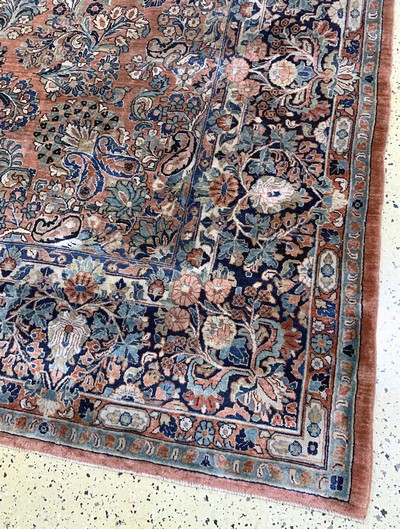 27037009a - Us Re-Import Sarogh fein, Persien, um 1900,Korkwolle auf Baumwolle, ca. 420 x 303 cm, ...