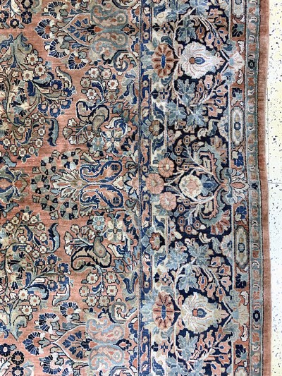 27037009e - Us Re-Import Sarogh fein, Persien, um 1900,Korkwolle auf Baumwolle, ca. 420 x 303 cm, ...