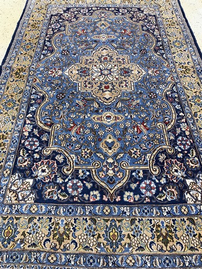 27037022d - Ghom alt, Persien, Mitte 20.Jhd, Wolle auf Baumwolle, ca. 220 x 140 cm, EHZ: 2 ...