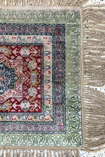 27037024a - Antiker Kayseri, Türkei, um 1900, merzerisierte Baumwolle, ca. 70 x 80 cm, EHZ: 3 ...