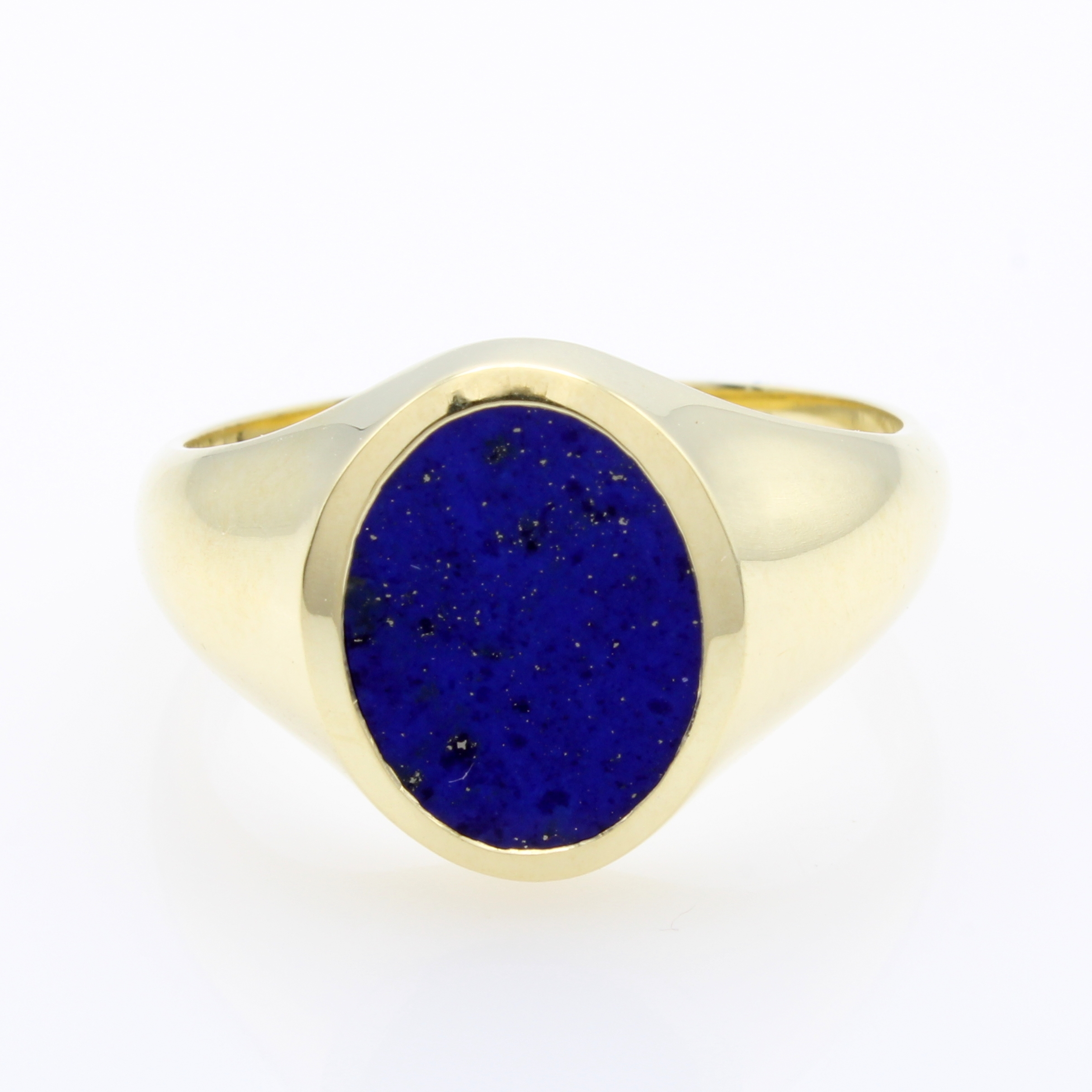 Image 27037656 - Ring mit Lapislazuli, GG 585/000, ovaler Lapislazuli, RW ca. 58 Schätzpreis: 2200, - EUR