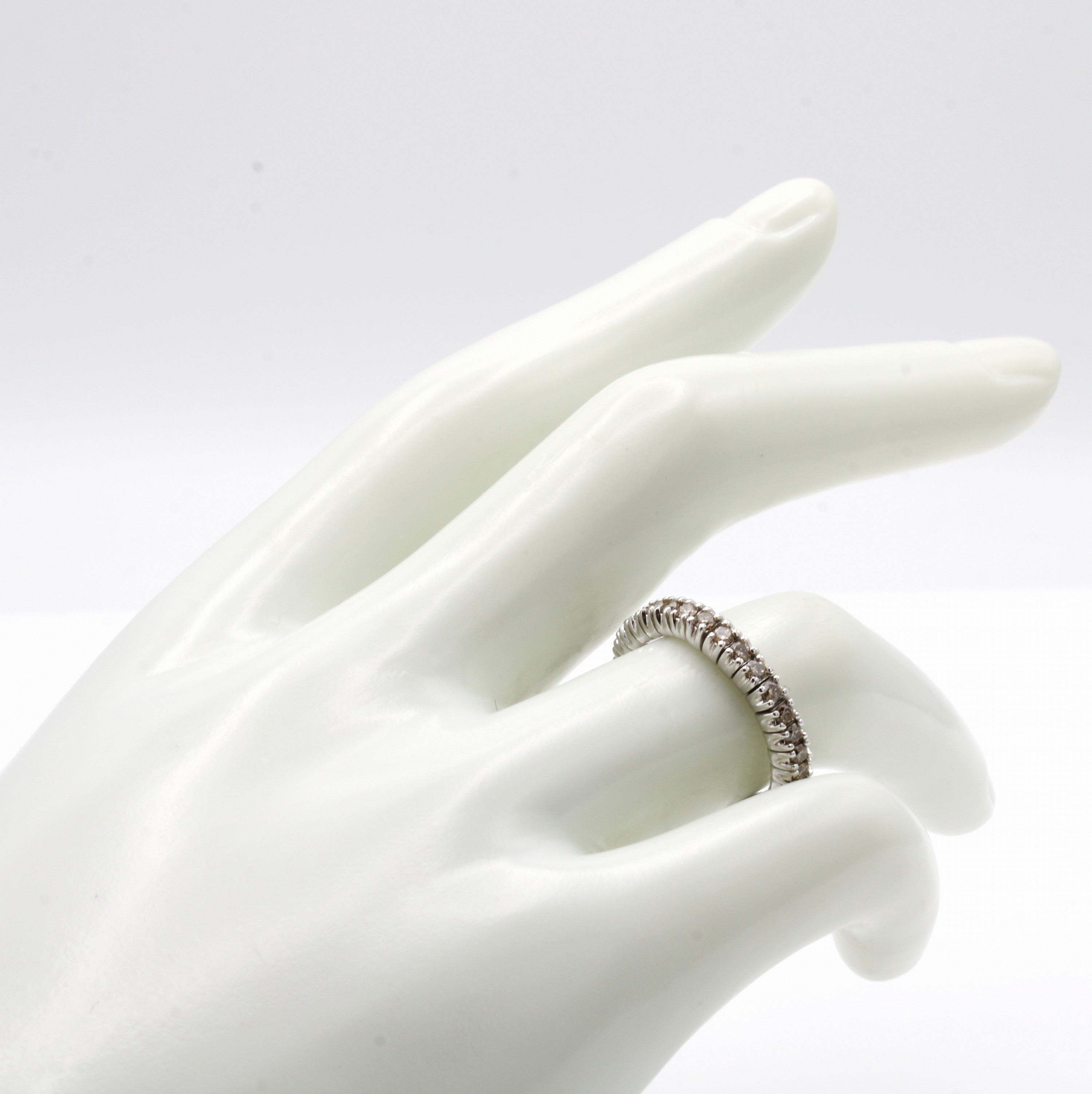 Image 27037696 - Flexibler Memoryring mit Brillanten, WG 750/000, Brill. zus. ca. 0.79 ct champagner/si, ...
