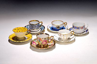 Image 21 Mokka-/Espressotassen, deutsch, um 1900-30er Jahre, versch. Hersteller, Limoges, ...