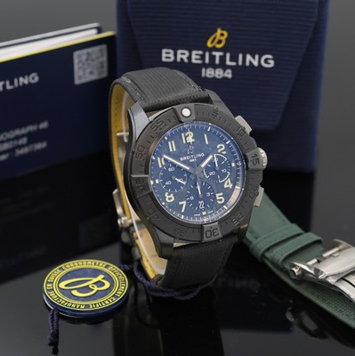 27037625c - BREITLING Super Avenger B01 Chronograph 46 Night Mission Referenz SB0148, Automatik, ...