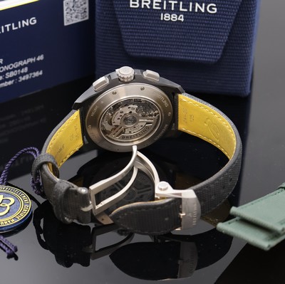 27037625e - BREITLING Super Avenger B01 Chronograph 46 Night Mission Referenz SB0148, Automatik, ...