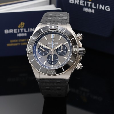 27037626a - BREITLING Super Chronomat B01 44 Referenz EB0136, Automatik, beids. vergl. Titangeh. ...