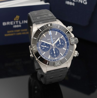 27037626d - BREITLING Super Chronomat B01 44 Referenz EB0136, Automatik, beids. vergl. Titangeh. ...