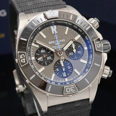 27037626e - BREITLING Super Chronomat B01 44 Referenz EB0136, Automatik, beids. vergl. Titangeh. ...