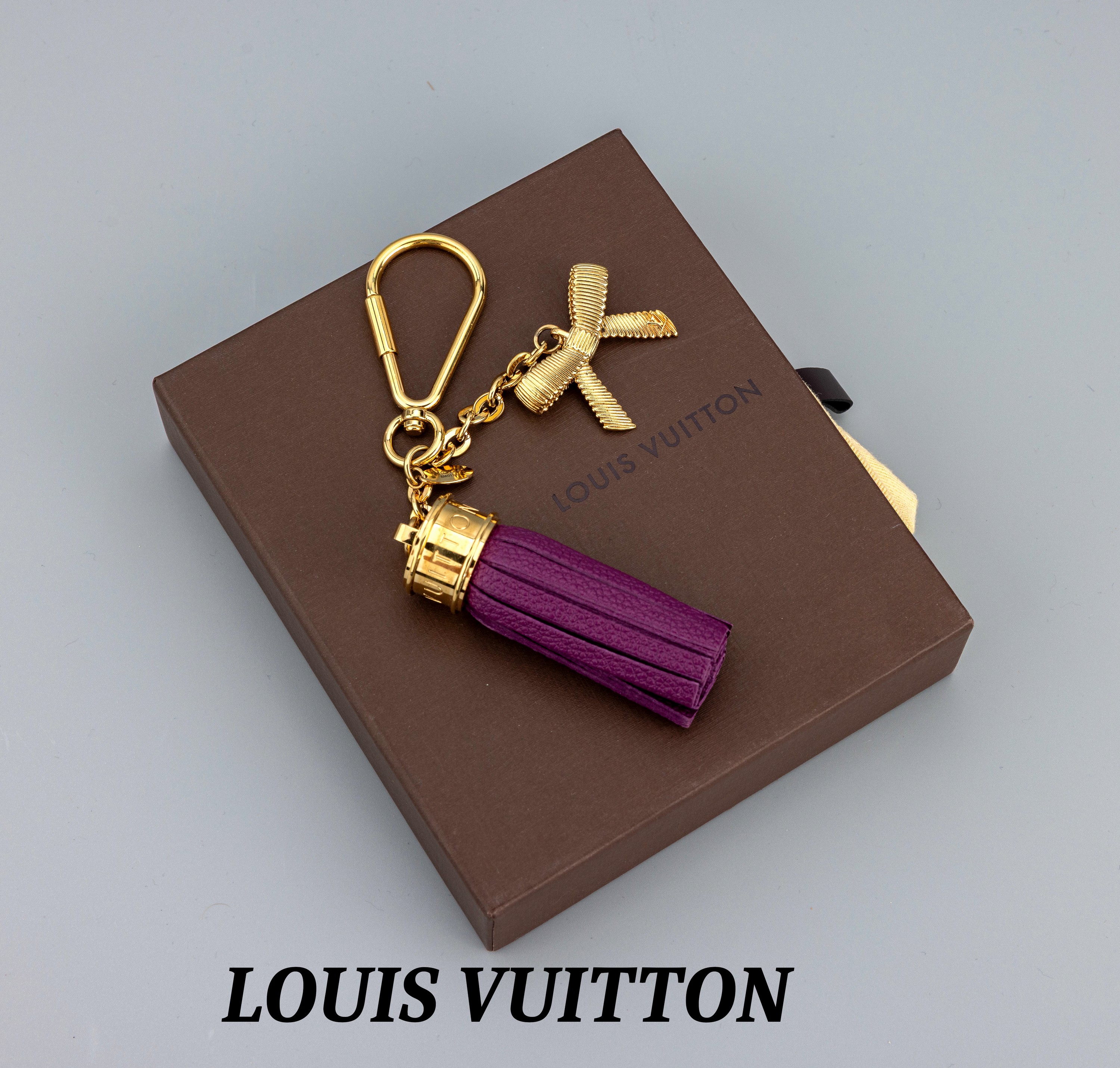Image 27037749 - LOUIS VUITTON Charm Taschen-/Schlüsselanhänger, Metall verg., großer Karabiner, ...
