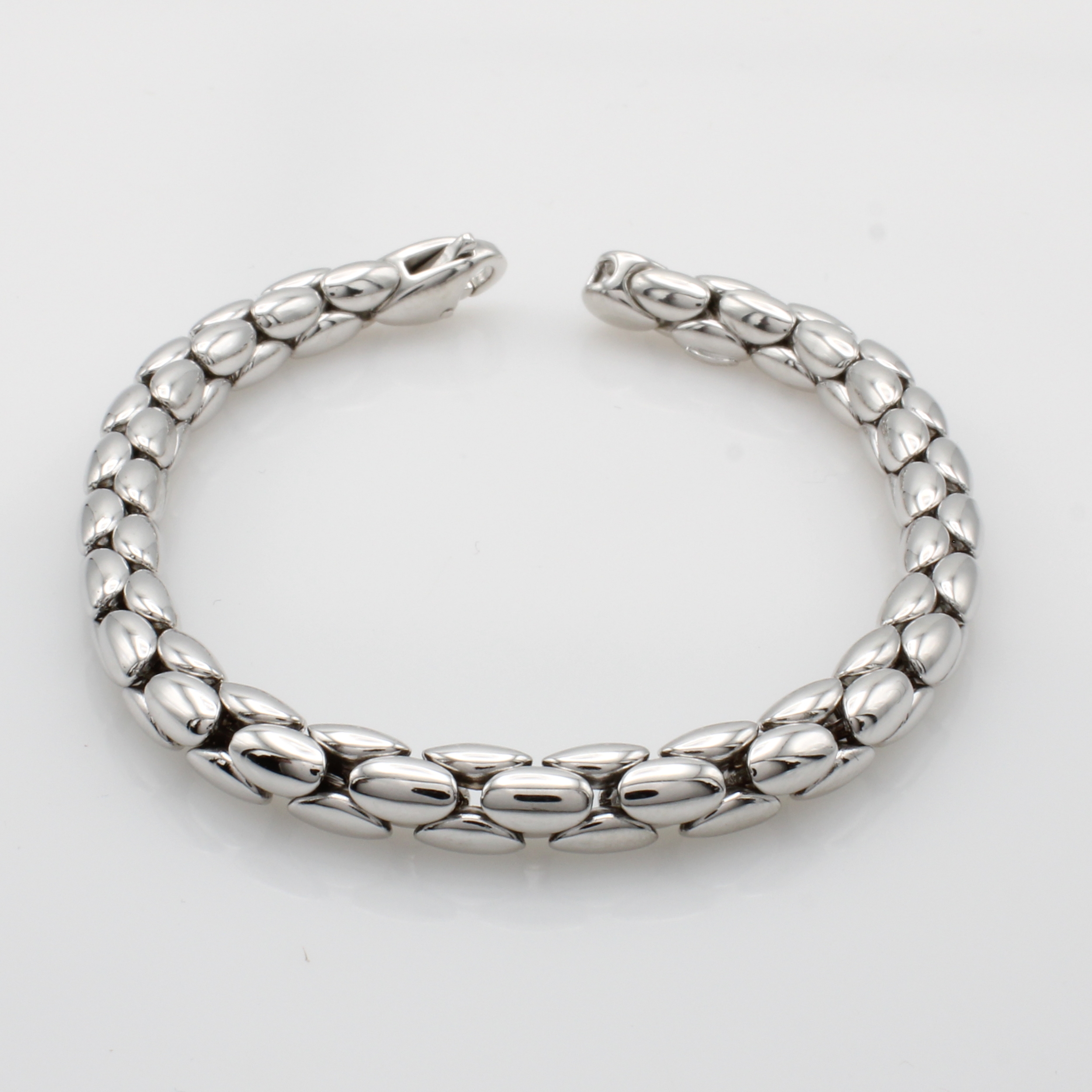 Image 27037781 - Armband, WG 750/000, Himbeermuster, Karabinerschl,. L. ca. 20 cm