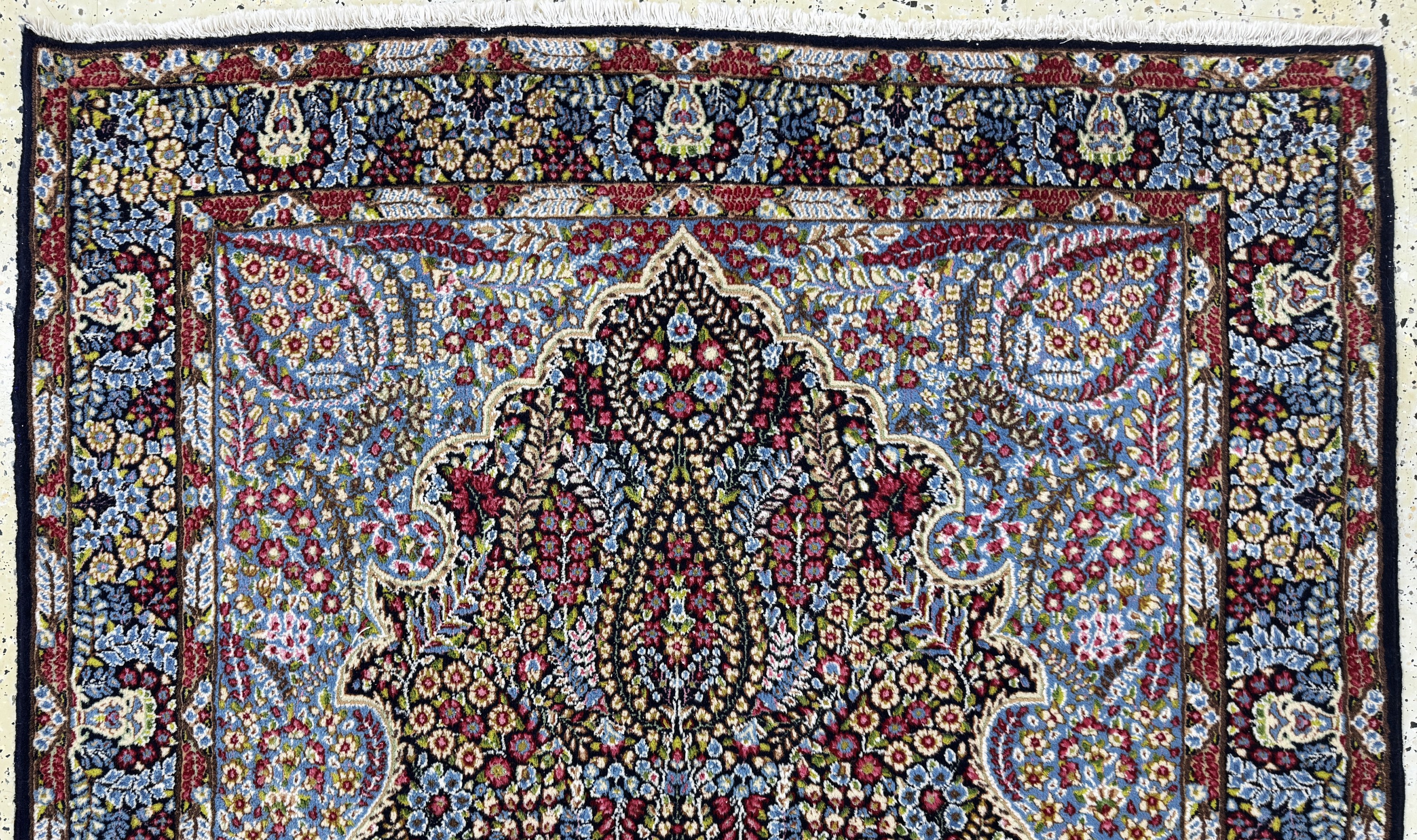 Detail d: Kerman Lawar alt, Persien, Mitte 20.Jhd, Wolle auf Baumwolle, ca. 245 x 145 cm, EHZ: 2