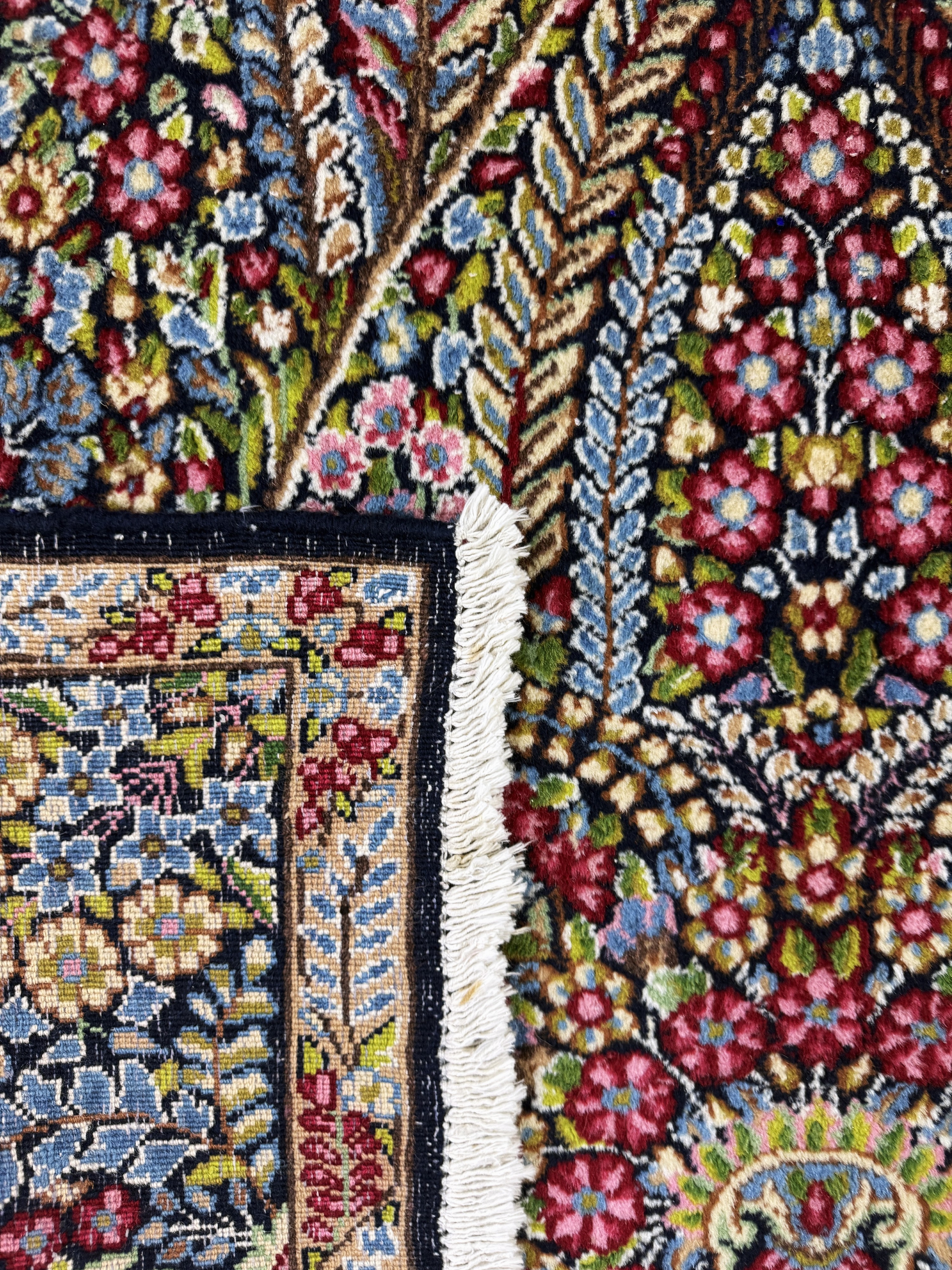 Detail g: Kerman Lawar alt, Persien, Mitte 20.Jhd, Wolle auf Baumwolle, ca. 245 x 145 cm, EHZ: 2