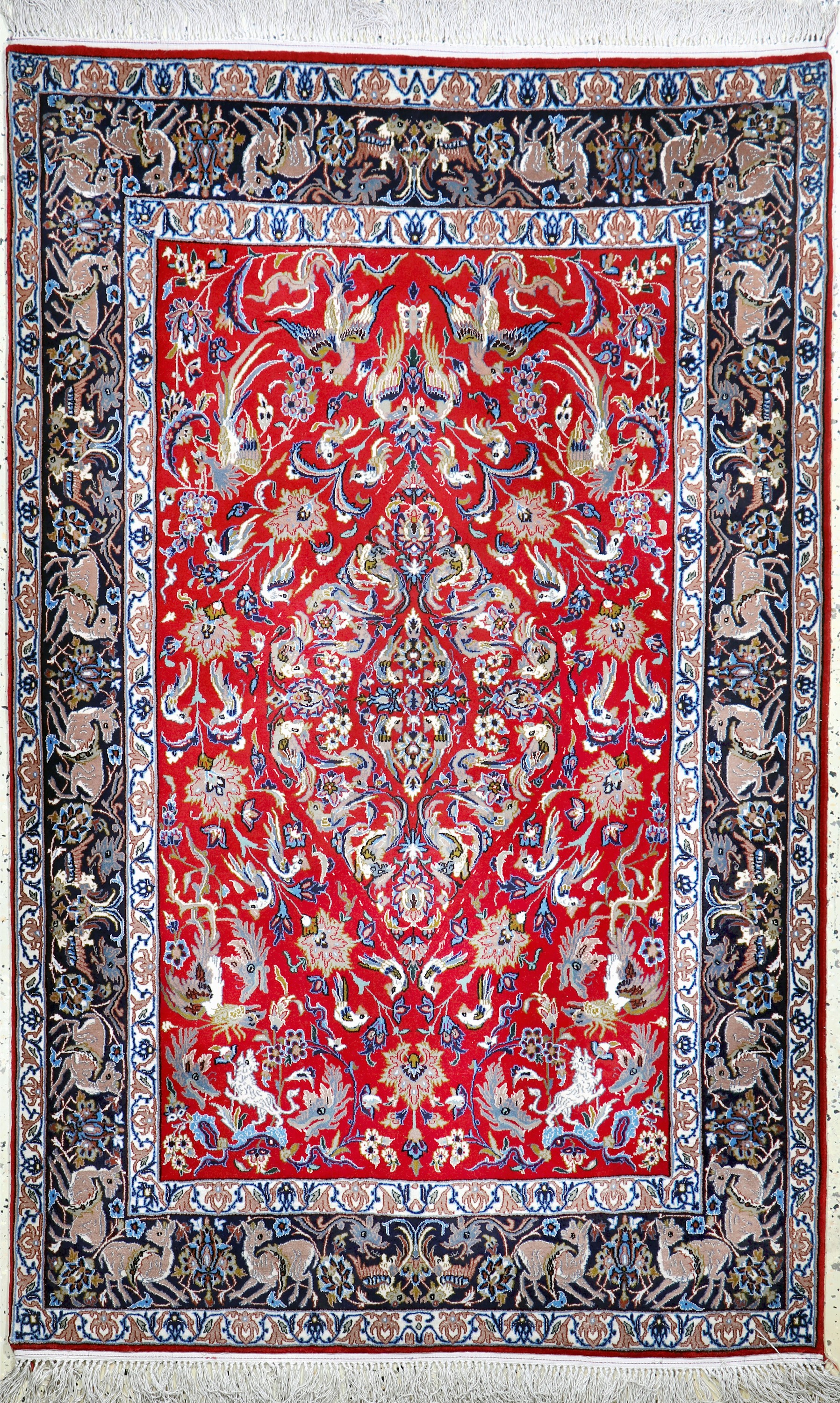 Image 27037794 - Esfahan fein, Persien, Neuwertig, Korkwollemit und auf Seide, ca. 170 x 112 cm ...