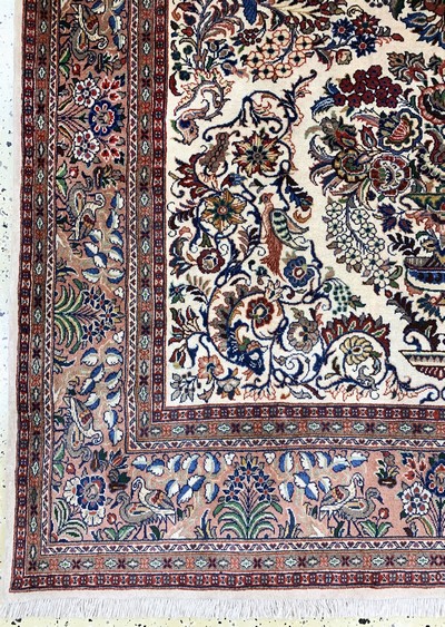 27037723b - Sarogh fein, Persien, Ende 20.Jhd, Korkwolle auf Baumwolle, ca. 252 x 163 cm, EHZ: 1-2 ...
