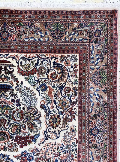 27037723d - Sarogh fein, Persien, Ende 20.Jhd, Korkwolle auf Baumwolle, ca. 252 x 163 cm, EHZ: 1-2 ...