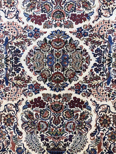 27037723e - Sarogh fein, Persien, Ende 20.Jhd, Korkwolle auf Baumwolle, ca. 252 x 163 cm, EHZ: 1-2 ...