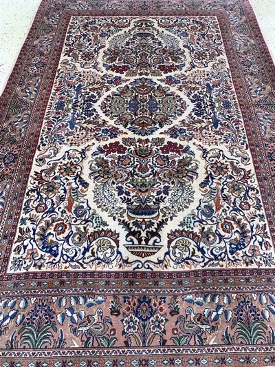 27037723f - Sarogh fein, Persien, Ende 20.Jhd, Korkwolle auf Baumwolle, ca. 252 x 163 cm, EHZ: 1-2 ...