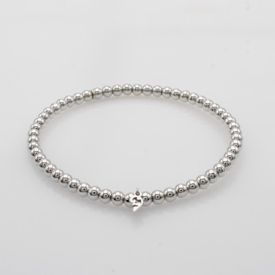 Image Elastisches Kugelarmband, WG 750/000, Kugeld. ca. 4 mm