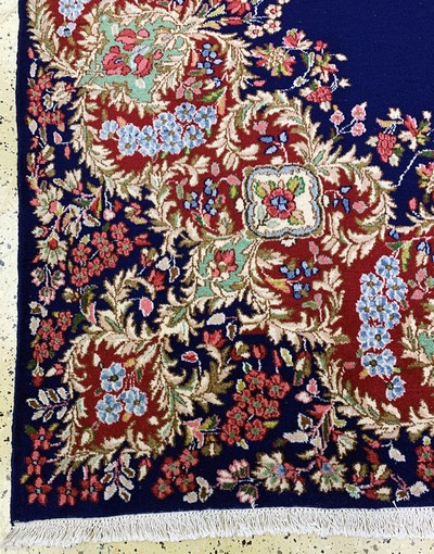 27037729h - Kerman alt, Persien, Mitte 20.Jhd, Wolle auf Baumwolle, ca. 332 x 240 cm, EHZ: 2 ...