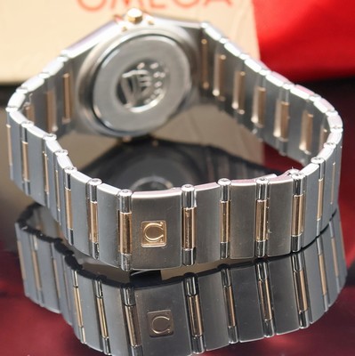 27037795d - OMEGA nahezu neuwertige Damenarmbanduhr Constellation in Stahl/Rosegold Referenz ...